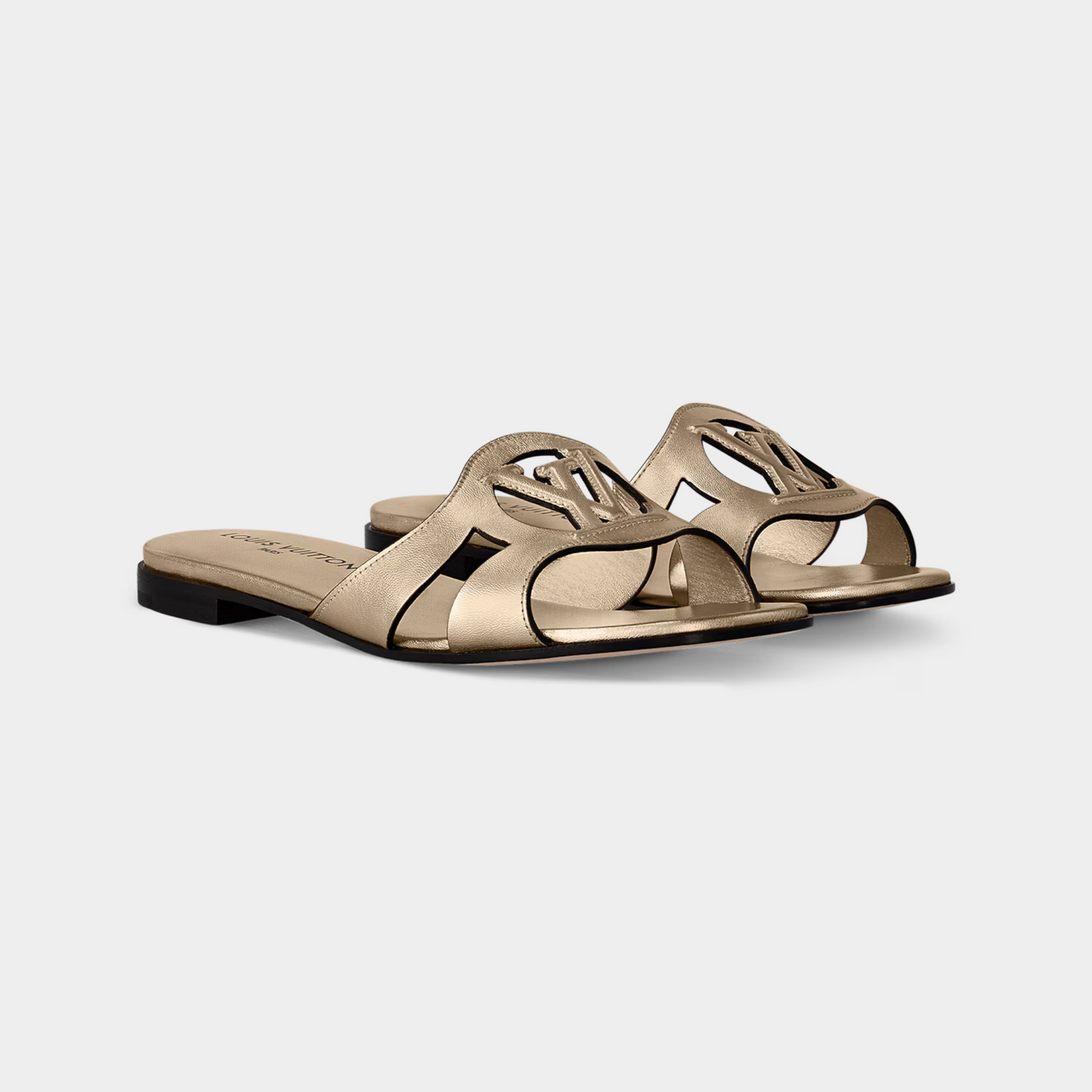 LV Designer Flat Slides