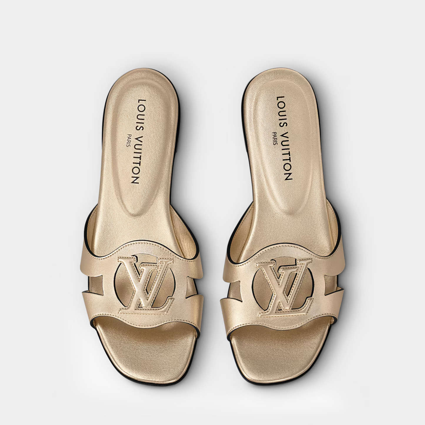 LV Designer Flat Slides